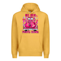 Mustard breast cancer no one fights alone truck football Premium Hoodie - JahusDesignShop