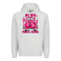 Dove Grey breast cancer no one fights alone truck football Premium Hoodie - JahusDesignShop