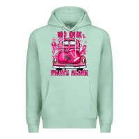 Seafoam breast cancer no one fights alone truck football Premium Hoodie - JahusDesignShop