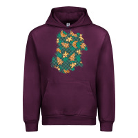 Mauve Wine christmas gingerbread cookies patch Urban Hoodie - BundleAndBundleShop