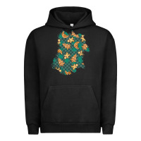 Pigment Black christmas gingerbread cookies patch Urban Hoodie - BundleAndBundleShop