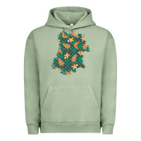 Pigment Oil Green christmas gingerbread cookies patch Urban Hoodie - BundleAndBundleShop