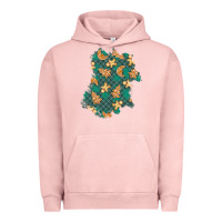 Pigment Salmon christmas gingerbread cookies patch Urban Hoodie - BundleAndBundleShop
