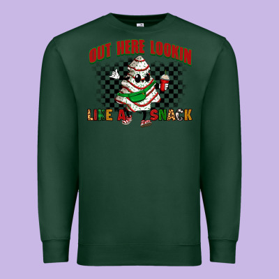Out Here Lookin Like A Snack Premium Sweatshirt Designed By Zillion Design Studio
