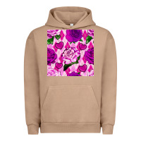 Pigment Burro valentines day roses and diamond plaid seamless pattern Urban Hoodie - BundleAndBundleShop