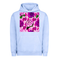Pigment Grape Ice valentines day roses and diamond plaid seamless pattern Urban Hoodie - BundleAndBundleShop