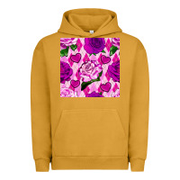 Pigment Peanut Butter valentines day roses and diamond plaid seamless pattern Urban Hoodie - BundleAndBundleShop