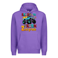 Purple ready to school crush 2nd grade Premium Hoodie - AdoDesignShop