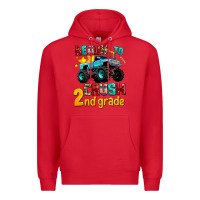 Red ready to school crush 2nd grade Premium Hoodie - AdoDesignShop