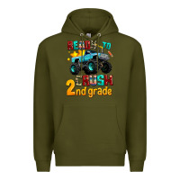 Army Green ready to school crush 2nd grade Premium Hoodie - AdoDesignShop