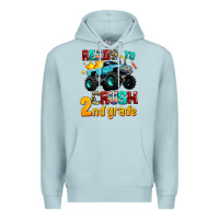 Blue Mist ready to school crush 2nd grade Premium Hoodie - AdoDesignShop