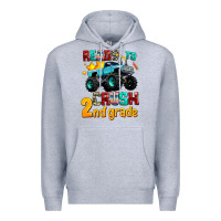 Heather Grey ready to school crush 2nd grade Premium Hoodie - AdoDesignShop