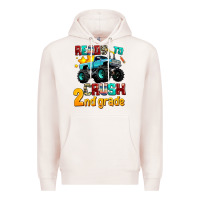 Pale Pink ready to school crush 2nd grade Premium Hoodie - AdoDesignShop