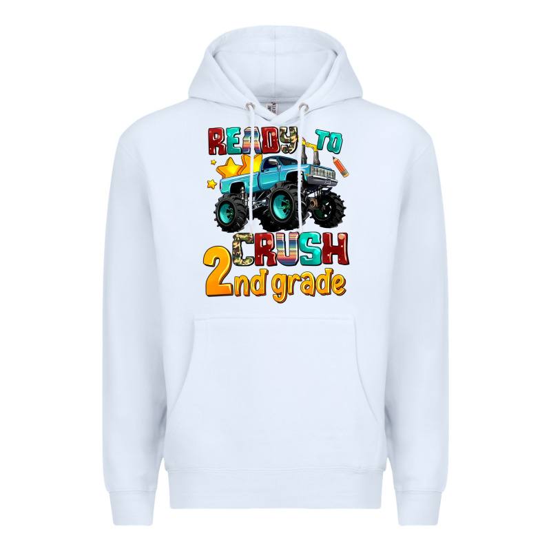 Ready To School Crush 2nd Grade Premium Hoodie by AdoDesignShop | Teevron