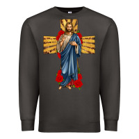 Smoke jesus christ cross Premium Sweatshirt - texasbilliewilder