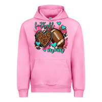 Fuchsia Pink football mom Urban Hoodie - AdoDesignShop