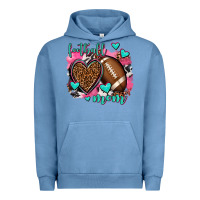 Pigment Pebble Blue football mom Urban Hoodie - AdoDesignShop