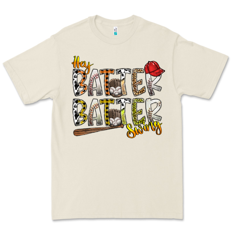 Hey Batter Batter Swing Premium Tee by SublimationCraftShop | Teevron