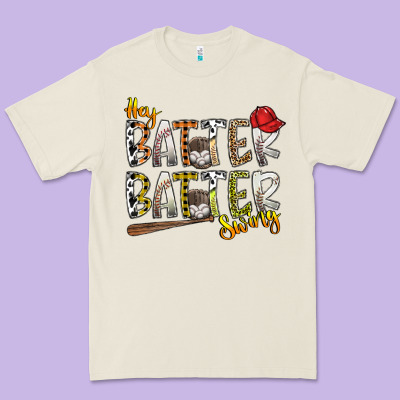 Hey Batter Batter Swing Premium Tee Designed By Sublimationcraftshop