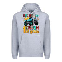 Heather Grey ready to school crush 1st grade Premium Hoodie - AdoDesignShop