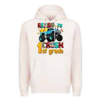 Pale Pink ready to school crush 1st grade Premium Hoodie - AdoDesignShop