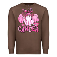 Chestnut tackle cancer halloween ghosts american football Premium Sweatshirt - RanaPortraitStore
