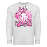 Oatmeal Heather tackle cancer halloween ghosts american football Premium Sweatshirt - RanaPortraitStore