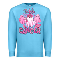 Ocean Blue tackle cancer halloween ghosts american football Premium Sweatshirt - RanaPortraitStore