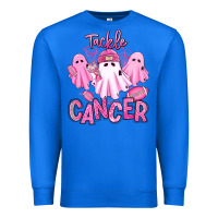 True Royal tackle cancer halloween ghosts american football Premium Sweatshirt - RanaPortraitStore