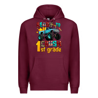 Burgundy ready to school crush 1st grade Premium Hoodie - AdoDesignShop