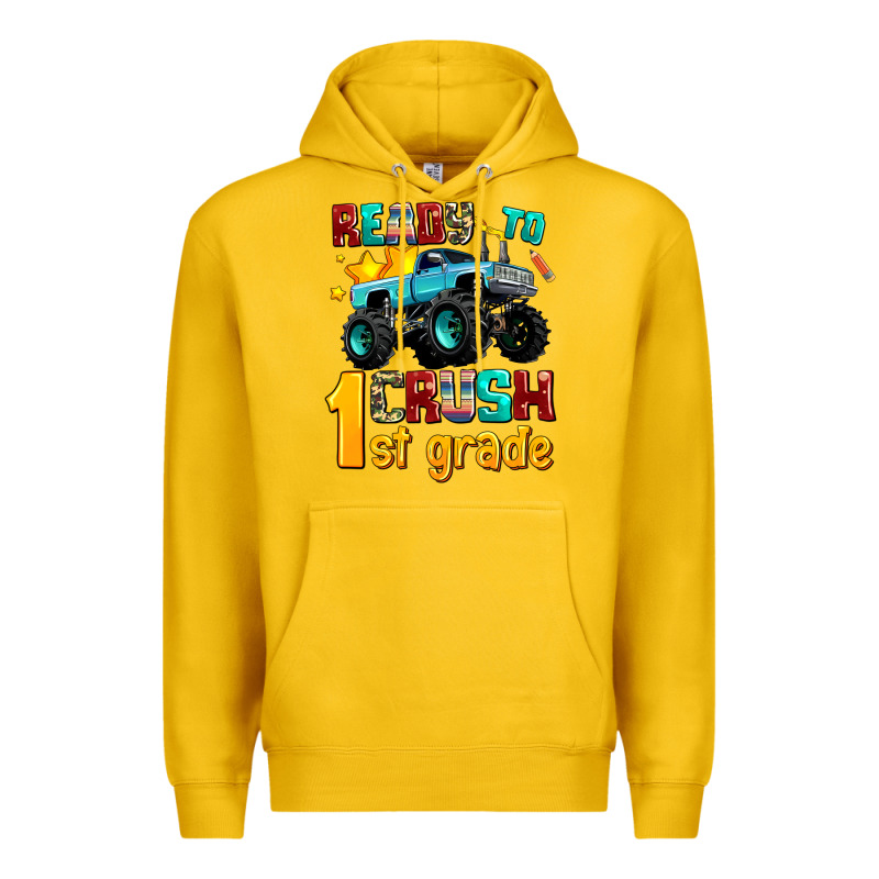 Ready To School Crush 1st Grade Premium Hoodie by AdoDesignShop | Teevron
