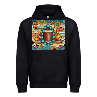 Football Cowhide Sunflower Urban Hoodie | Teevron