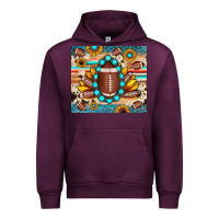 Mauve Wine football cowhide sunflower Urban Hoodie - JahusDesignShop