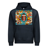 Navy football cowhide sunflower Urban Hoodie - JahusDesignShop