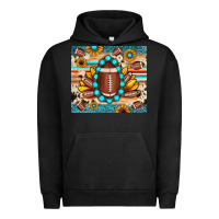 Pigment Black football cowhide sunflower Urban Hoodie - JahusDesignShop
