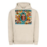 Pigment French Oak football cowhide sunflower Urban Hoodie - JahusDesignShop