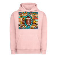 Pigment Salmon football cowhide sunflower Urban Hoodie - JahusDesignShop