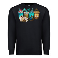 Black jesus coffee cups Premium Sweatshirt - texasbilliewilder