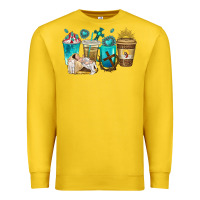 Lemon jesus coffee cups Premium Sweatshirt - texasbilliewilder