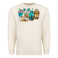 Sandshell jesus coffee cups Premium Sweatshirt - texasbilliewilder