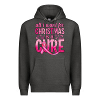 Charcoal Heather all i want for christmas is a cure Premium Hoodie - JahusDesignShop