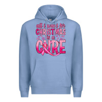 Colony Blue all i want for christmas is a cure Premium Hoodie - JahusDesignShop