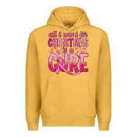 Mustard all i want for christmas is a cure Premium Hoodie - JahusDesignShop