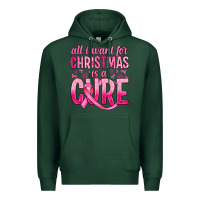 Sports Green all i want for christmas is a cure Premium Hoodie - JahusDesignShop