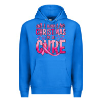 True Royal all i want for christmas is a cure Premium Hoodie - JahusDesignShop