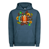 Pigment Midnight Navy fall football sunflower and fall Urban Hoodie - AdoDesignShop