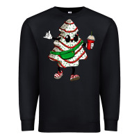 Black little debbie christmas tree cakes Premium Sweatshirt - Zillion Design Studio