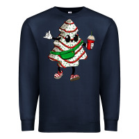Navy little debbie christmas tree cakes Premium Sweatshirt - Zillion Design Studio