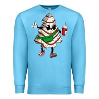Ocean Blue little debbie christmas tree cakes Premium Sweatshirt - Zillion Design Studio