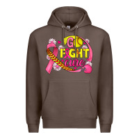 Coffee breast cancer go fight cure softball Premium Hoodie - JahusDesignShop